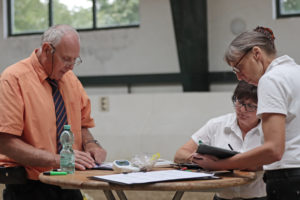 Zuchtjury Geldern: Bernd Fuchs, Britta Schielke, Elke Zanon. Foto: Wietkamp