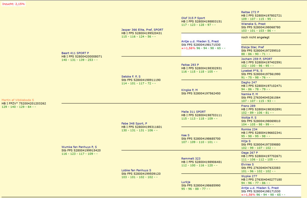 Pedigree Martin af Vibbleboda S